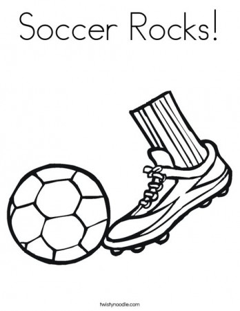 Soccer Rocks Coloring Page - Twisty Noodle
