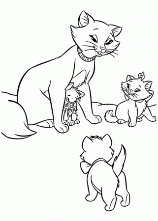 The Aristocats the Charming Duchess Coloring Pages | Bulk Color