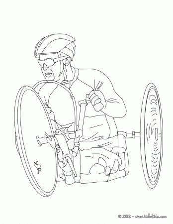 CYCLING coloring pages - BMX cycling race