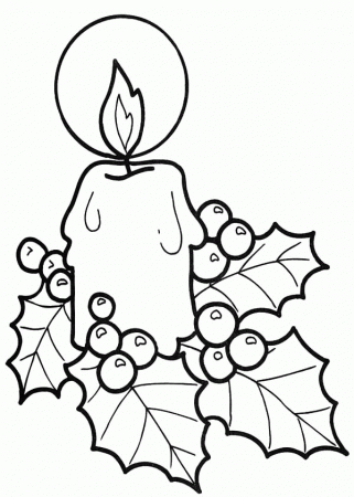 Light of the World Christmas Candle Coloring Pages - Download ...