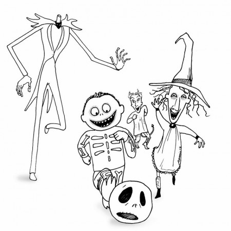 the nightmare before christmas coloring pages |coloring pages ...