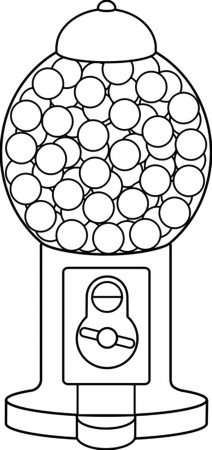 Gumball Machine Coloring Pages - Coloring and Drawing