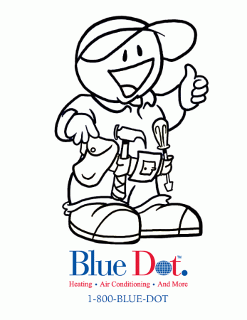Coloring Pages - Fun for the kids! | Blue Dot HVAC Services of Maryland,  Heating Air Conditioning Repair Service Installation