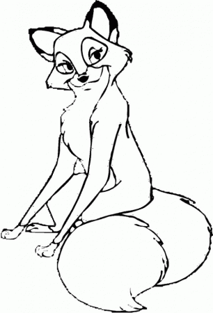 Fox And The Hound - Coloring Pages for Kids and for Adults