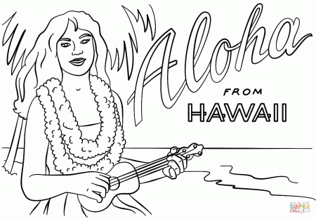 Hawaii State Fish Coloring Page Preschool Hawaii Coloring Pages
