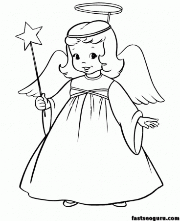Angel Coloring Pages Printables - Coloring Pages For All Ages