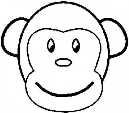 monkey coloring sheets. coloring adult monkey head free to print ...