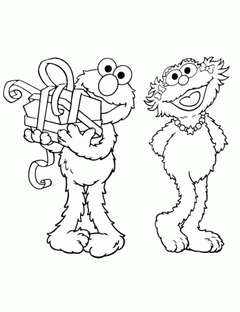 Elmo From Sesame Street Coloring Page | Free Printable Coloring Pages