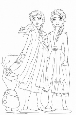 Coloring Pages Anna And Elsa Frozen 2 Drawing - Coloring and Drawing