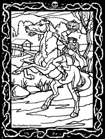 Headless Horseman Coloring Page