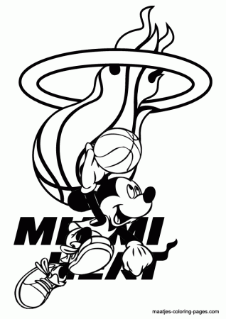 Miami Heat Players Coloring Pages | High Quality Coloring Pages ...