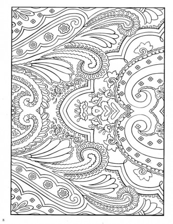 Free Printable Paisley Coloring Pages, paisley designs coloring ...