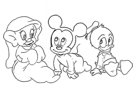 Group Disney Babies Coloring - Colorine.net | #20304