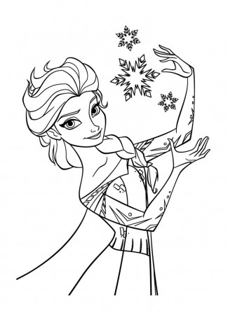 Frozen to color for kids - Frozen Kids Coloring Pages