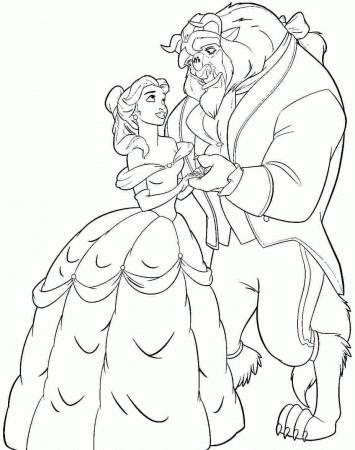 Beauty And The Beast Coloring Pages Landscape - Coloring Pages For ...