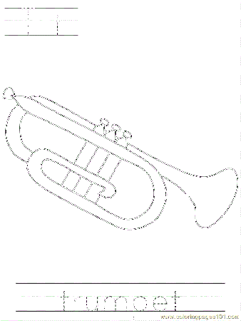 Veteran's Daybposter Trumpet Coloring Page - Free Holidays ...