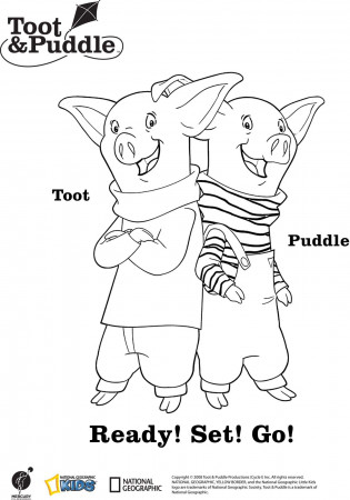 Toot And Puddle Coloring Page