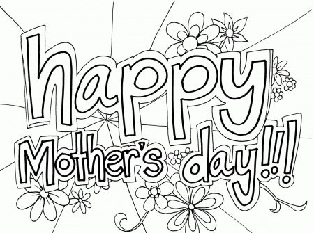 Happy mothers day coloring pages download and print for free