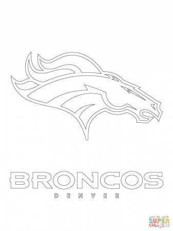Denver Broncos Coloring Page