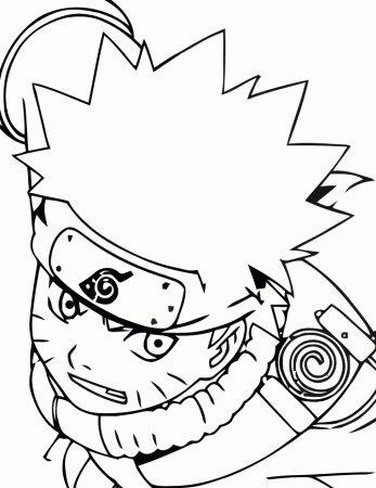 Cool Naruto Anime Coloring Page | Free Printable Coloring Pages