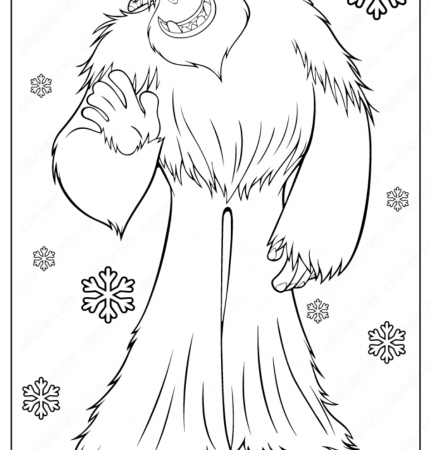 Free Printable Yeti (Bigfoot) Coloring Pages