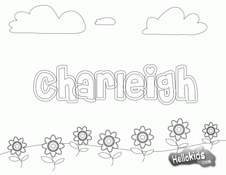 Coloring Page Of Your Name