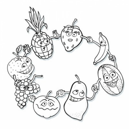 Get This Fruit Coloring Pages Free Printable 17256 !
