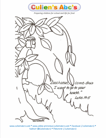 15 Free Pictures for: Zacchaeus Coloring Page. Temoon.us