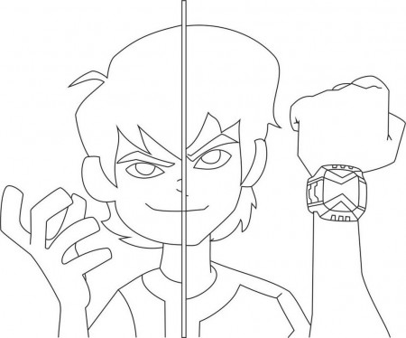 Ben 10 Alien Force Coloring Pages Swfire - Coloring