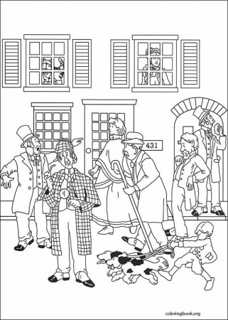 Sherlock Holmes coloring page (001) @ ColoringBook.org