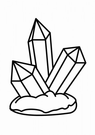 Coloring Page crystal - free printable coloring pages