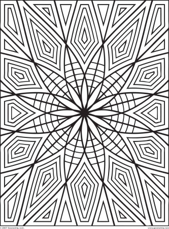 Free Geometric Coloring Pages For Adults Free Printable Geometric ...