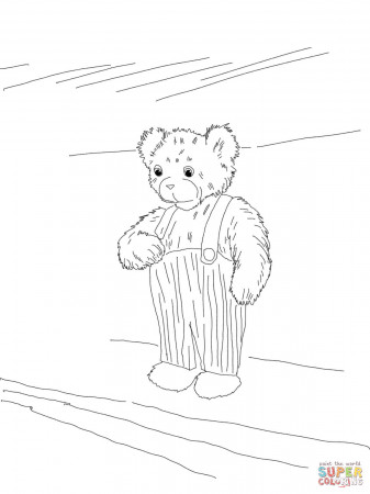 Corduroy the Bear Coloring Page