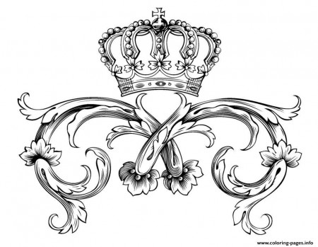 Print adult symbol royal crown by dl1on Coloring pages
