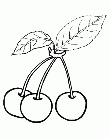 Coloring page - Cherries