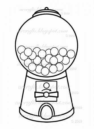 Gumball Machine Coloring Page Elegant Gumball Machine Coloring Page Picture  I M Going to Use This to Ma… | Bubble gum machine, Gumball machine, Heart coloring  pages