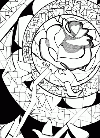 Belle Beauty Beast Coloring Pages Quoteko Home Chip Ages Adults