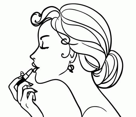 Girls Free Coloring pages online print.