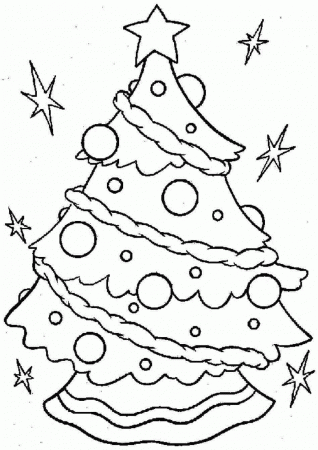 Printable Christmas Tree Coloring Pages | Coloring Me