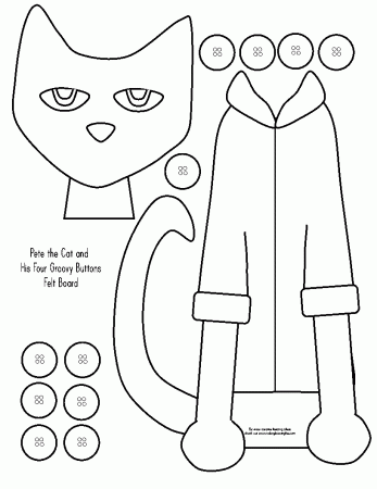 Free Coloring Pages Of Pete The Cat Buttons 11483 ...
