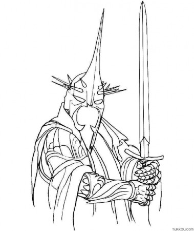Witch King Lord Of The Rings Coloring Page » Turkau