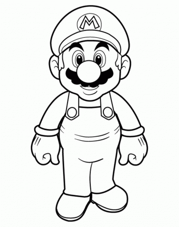 Mario Bros Coloring Pages For Kids | Cartoon Coloring pages of ...