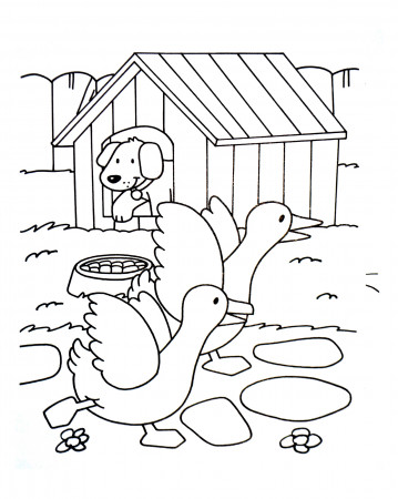 Farm free to color for children - Farm Kids Coloring Pages