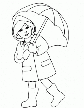 Gallery For > Rain Boots Coloring Page