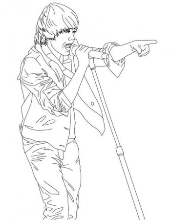 justin bieber singing coloring pages | Coloring Pages