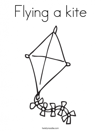 Kite Coloring Page | Coloring Pages