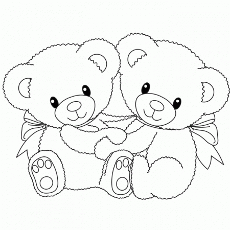 Panda Bear Coloring Page For Kids : Printable Coloring Book Sheet 