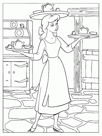 Cinderella Coloring Pages 2 | Free Printable Coloring Pages 