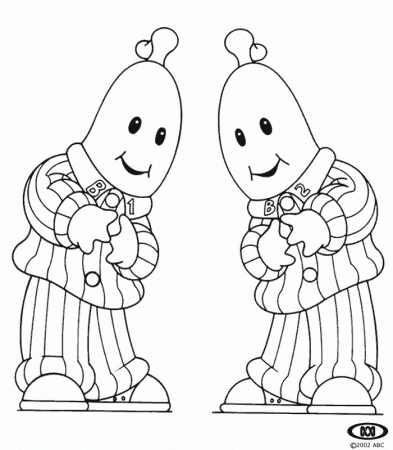 Bananas In Pajamas Coloring Pages - Free Printable Coloring Pages 
