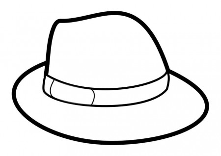 Coloring page hat - img 27880.